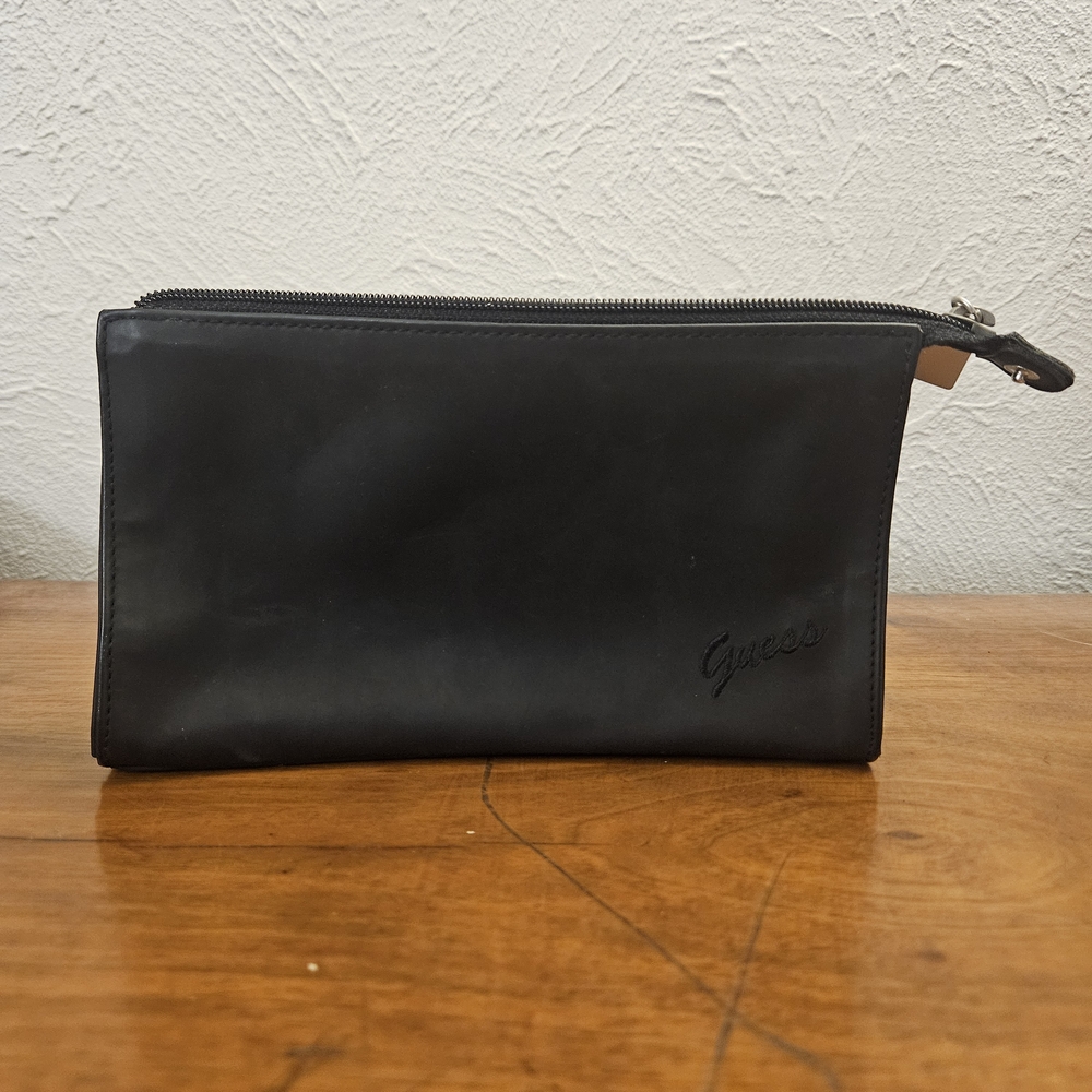 Guess Brand Makeup Bag - Travel Bag Cosmetic Black‎ Bag